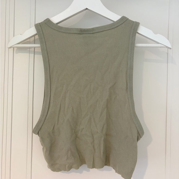 Aritzia TNA Ribbed Cropped Racer Tank - Picture 4 of 4